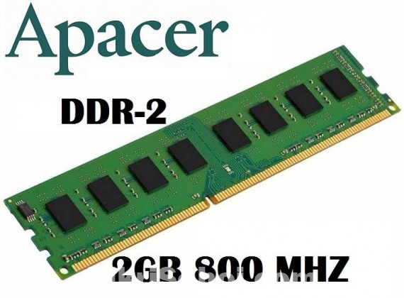 Refublised Apacer 2GB DDR2 800Mhz PC6400 (Desktop PC-Ram)